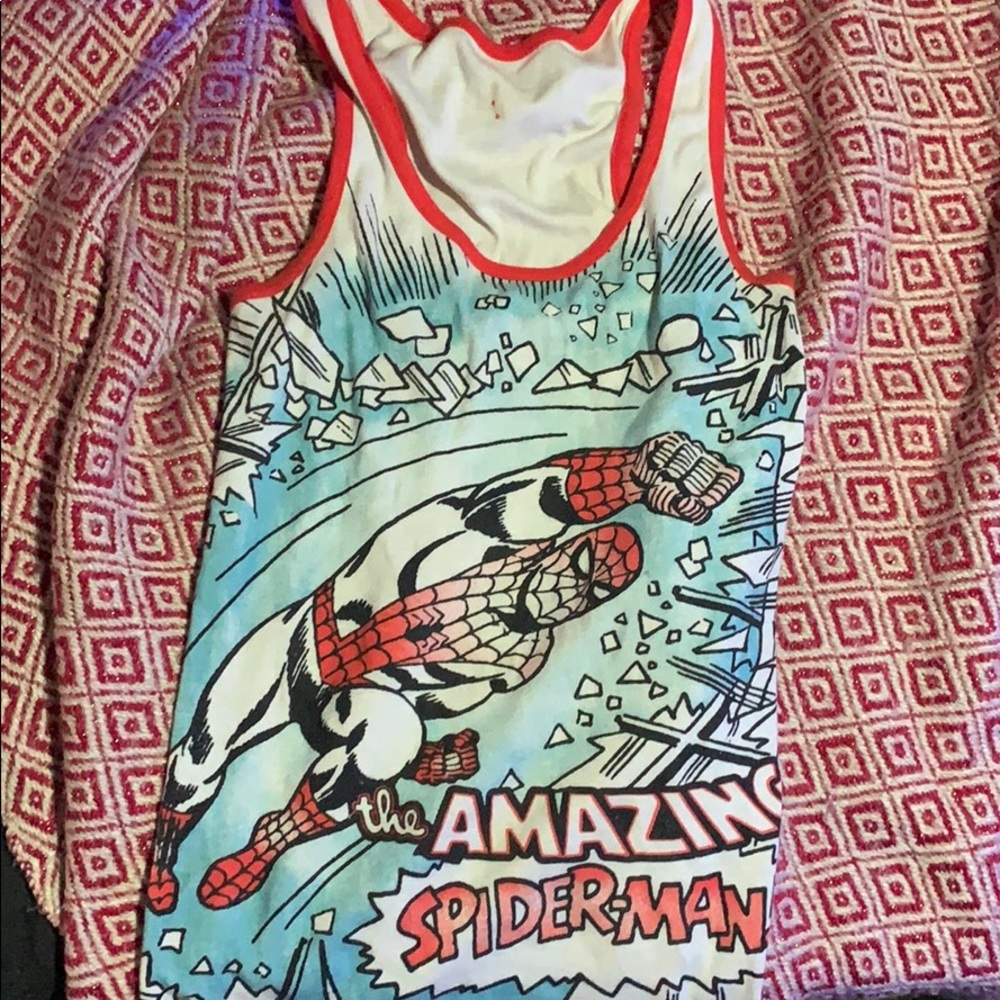 Small Spider-Man tank top